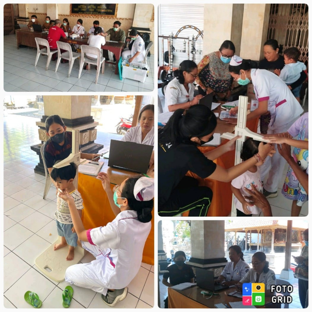 Kegiatan posyandu lansia dan balita di Banjar Tuban Pesalakan (07/04/2025)